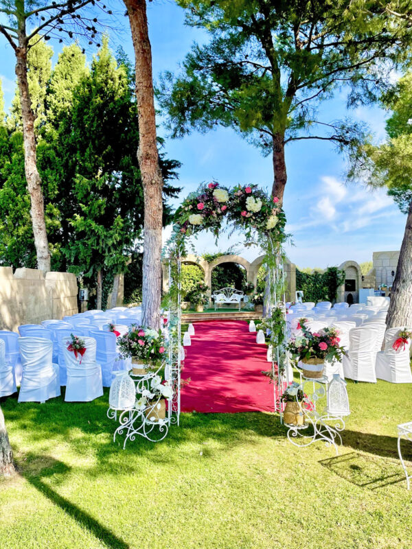 Decoración-Finca-con-flores_Finca Los Arcos