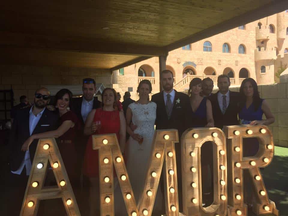 letras luminosas para bodas