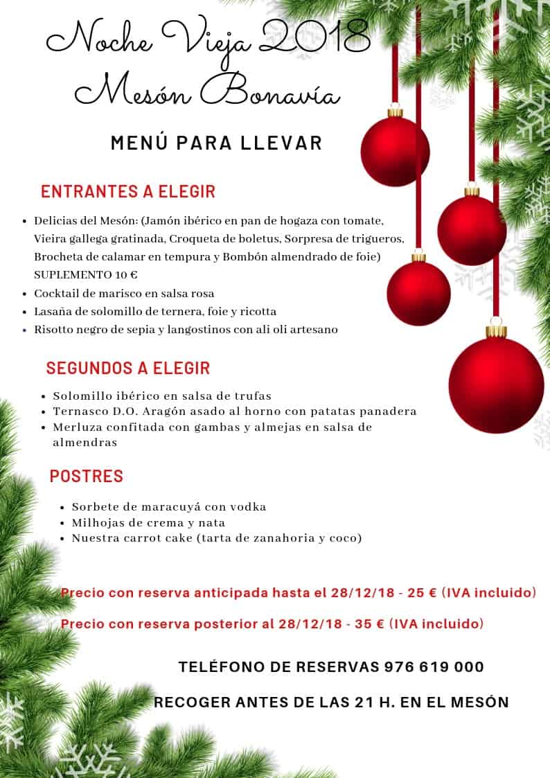 menu para llevar-meson