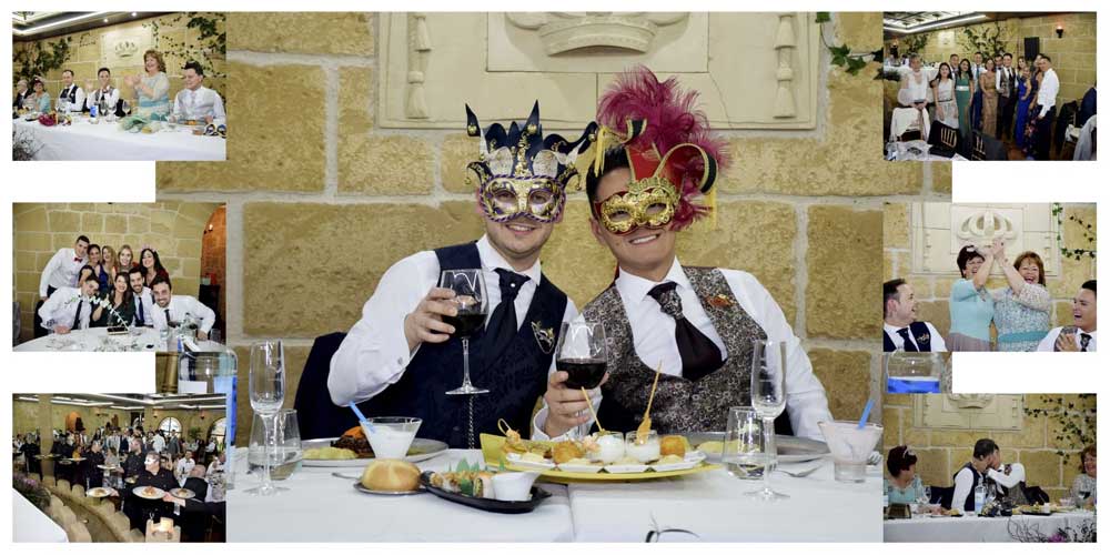 Boda civil temática veneciana- Boda civil Carnaval Venecia-Castillo Bonavía