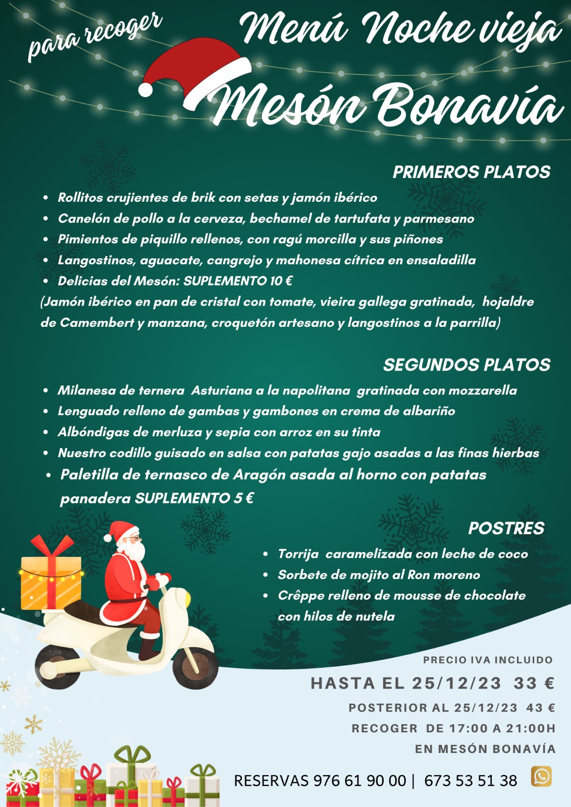 Cena Nochevieja para llevar_MEsón Bonavía