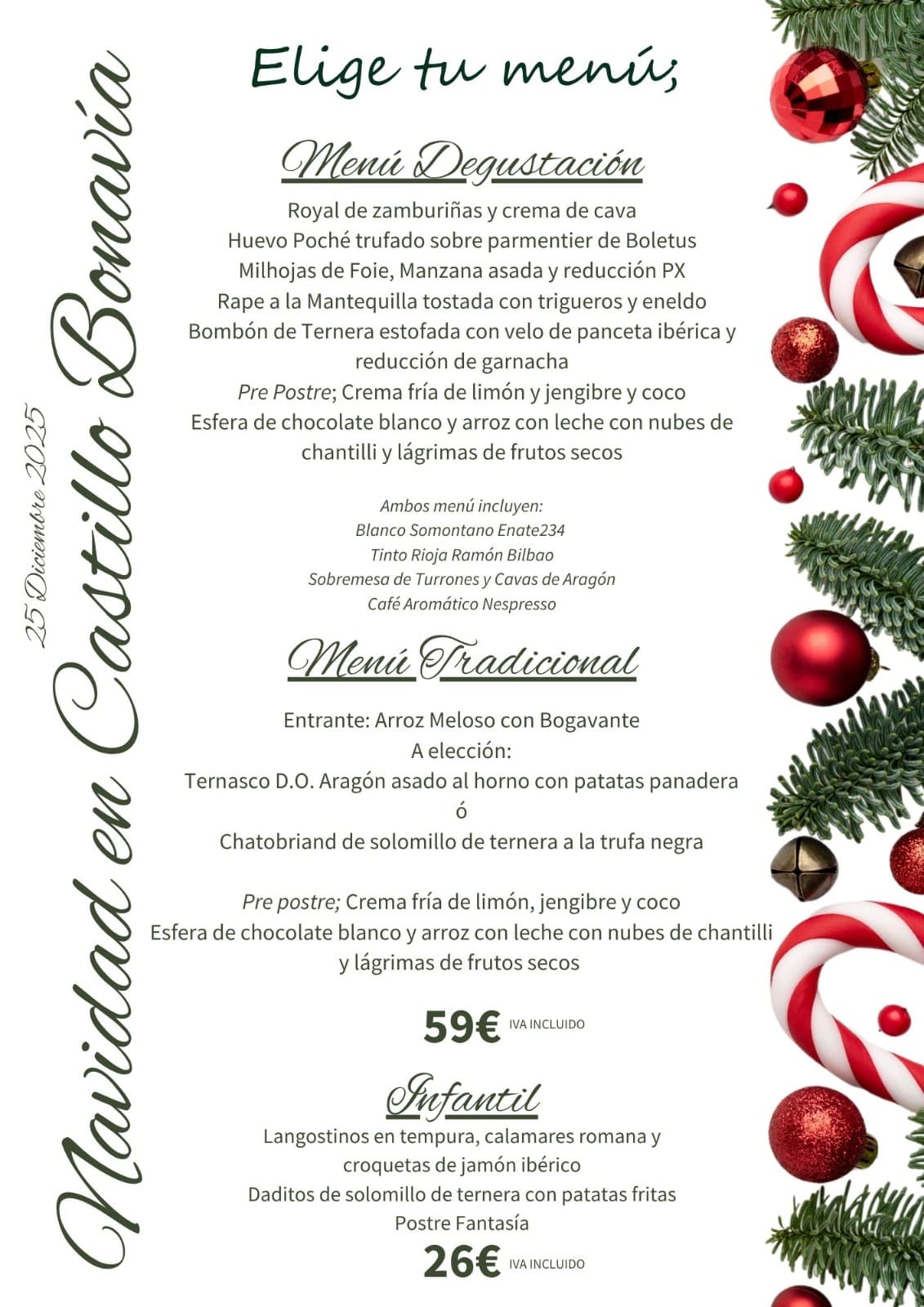 Menú Navidad 2025_Castillo Bonavía_Zaragoza